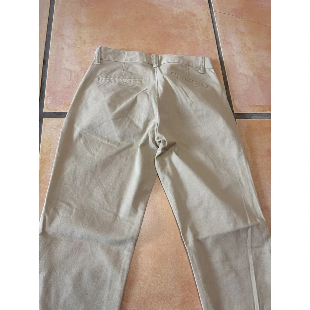 2 NWT Cat & Jack Girls Straight School Uniform Pants Navy Blue Size 12